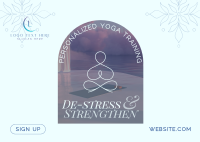 Luxurious Yoga Training Postcard