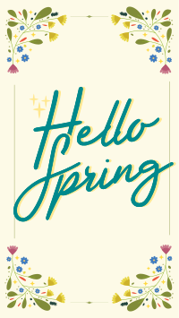 Floral Hello Spring YouTube Short