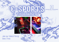 Gaming Tournament Stream Postcard