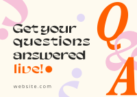 Agnostic Q&A Postcard Design