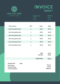 Professional Corporate Abstract Invoice