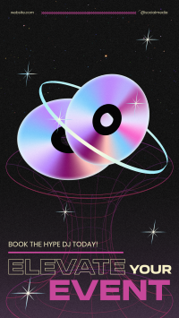 Retro Hire DJ Instagram Story Design