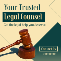 Trusted Legal Counsel Instagram Post Design