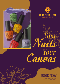 Nail Canvas Salon  Poster