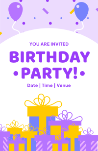 Birthday Party Celebration Invitation