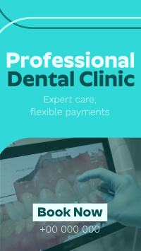 Professional Dental Clinic TikTok Video Design