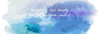 Beauty Inspiration Watercolor Tumblr Banner
