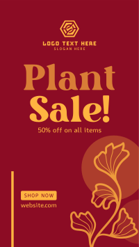 Artistic Plant Sale Facebook Story Image Preview