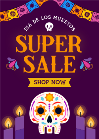 Candle Vigil  De Los Muertos Sale Poster