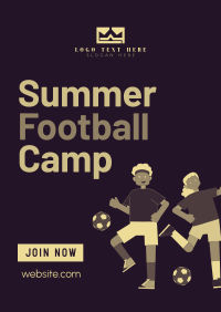 Summer Football Camp Poster