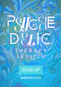 Psychedelic Therapy Session Poster