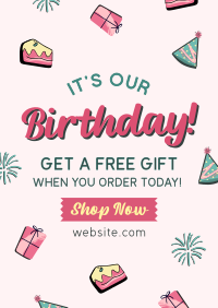 Business Birthday Promo Poster