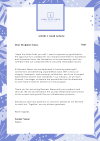 Tropical Abstract Leaves Letterhead