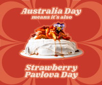 Australian Strawberry Pavlova Facebook Post