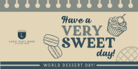 Sweet Dessert Day Twitter Post