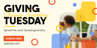 Minimal Giving Tuesday Twitter Post