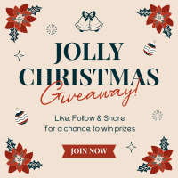 Jolly Christmas Giveaway Linkedin Post Design