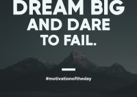 Dream Big Motivation Postcard