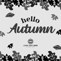 Hello Autumn Linkedin Post Design