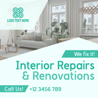 Home Interior Repair Maintenance Instagram Post Design