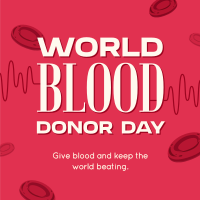 World Blood Donation Day Instagram Post Design