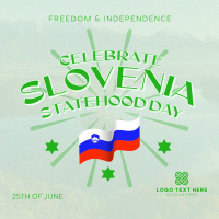 Slovenia Statehood Celebration Linkedin Post