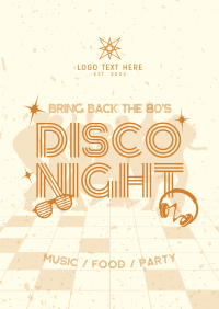 80s Disco Party Flyer