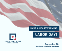 Labor Day Flag Facebook Post