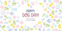 Dog Day Heart Twitter Post