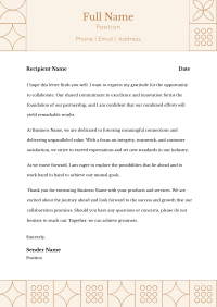 Minimalist Elegant Geometric Letterhead