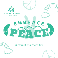 Embrace Peace Day Instagram Post Design