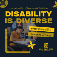 Disabled People Matters Instagram Post