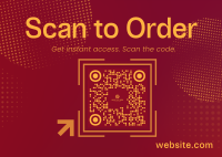 Scan to Order Postcard Design