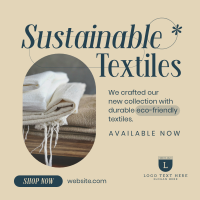 Sustainable Textiles Collection Instagram Post
