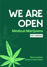 Order Organic Cannabis Flyer
