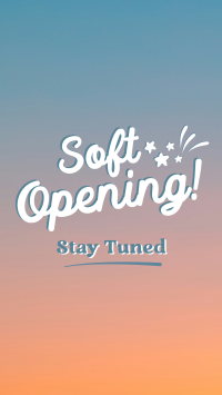 Soft Opening Launch Cute Facebook Story