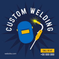 Custom Welding Instagram Post Design