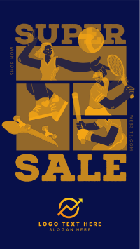 Super Sale in Sporting Goods Facebook Story