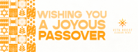 Abstract Geometric Passover Facebook Cover Image Preview