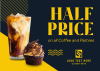 Half Price Coffee Postcard