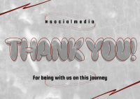 Generic Thank You Postcard