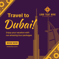 Dubai Travel Booking Instagram Post Design