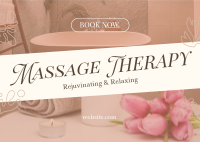 Massage Therapy Postcard Image Preview