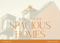 Spacious Homes Postcard Design