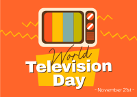 World Television Day Postcard