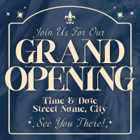 Elegant Retro Grand Opening Instagram Post Image Preview