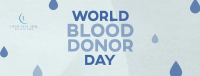 Minimalist Blood Donor Day Facebook Cover Image Preview