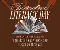 International Literacy Day Greeting Facebook Post