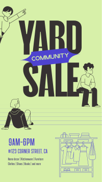 Community Yard Sale Instagram Story