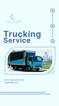 Trucking lines Instagram Story Design